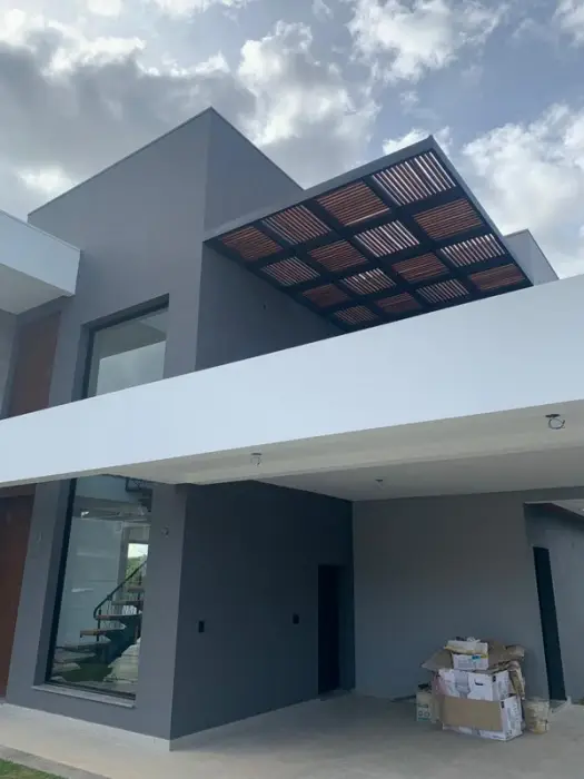 Cobertura metálica residencial preço, obra Formafer