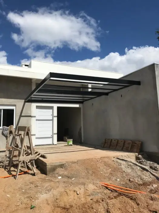Cobertura metálica residencial preço, obra Formafer