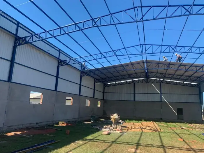 Estrutura metálica galpão valor, obra Formafer