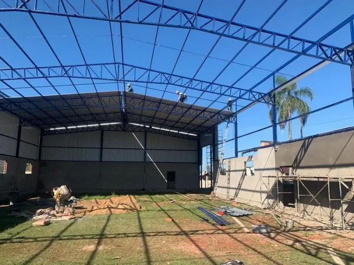 Estrutura metálica galpão valor, obra Formafer