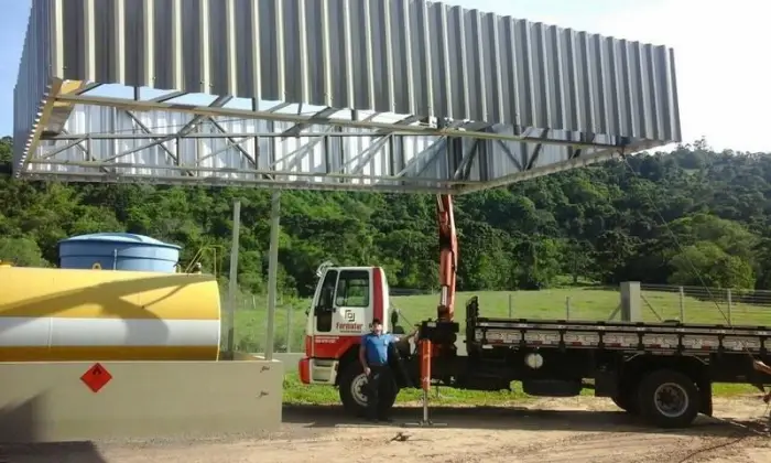 Estrutura metálica residencial, obra Formafer