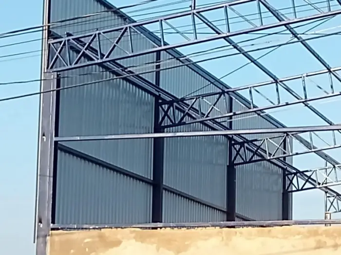 Fábrica de estrutura metálica, obra Formafer